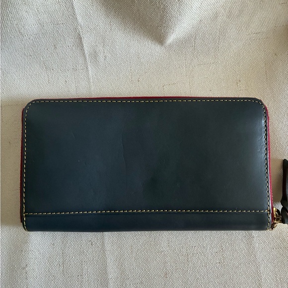 Dooney & Bourke Florentine Large Zip Wristlet Slate Gray - Picture 2 of 5